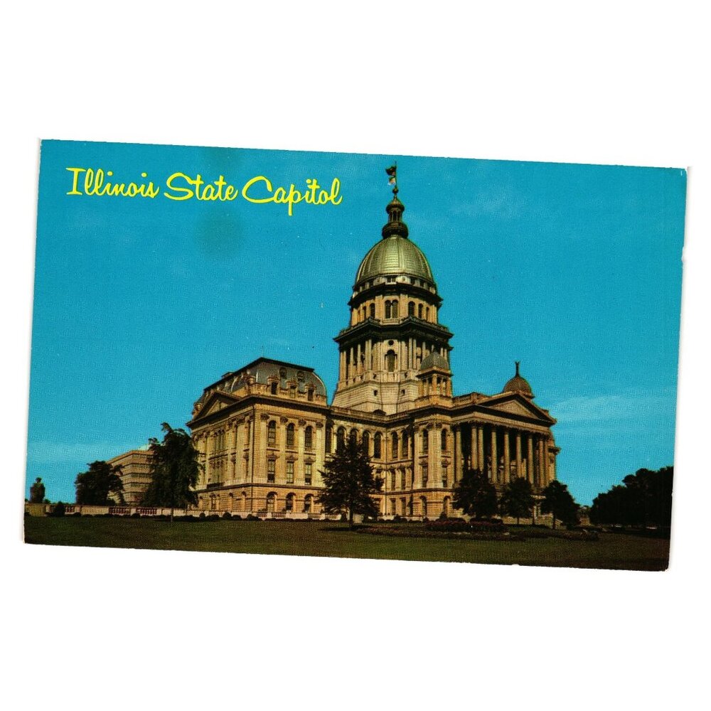 Illinois State Capitol Springfield Postcard Es N Len Photos Color Mike Roberts